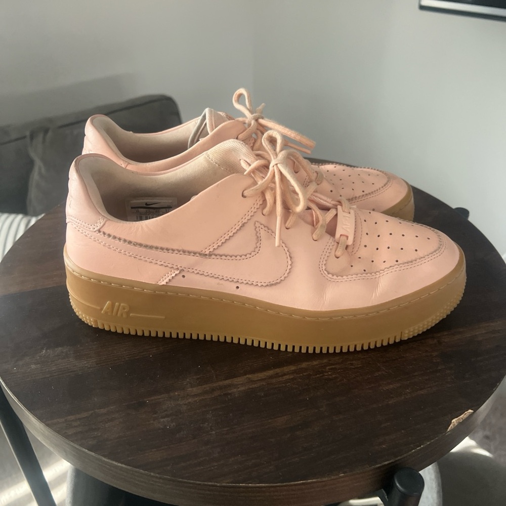 Nike Blush Pink Sneakers with Tan Sole